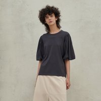 미테 SILK VOLUME SLEEVE T-SHIRTS 다크그레이