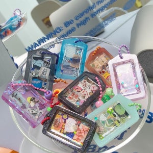 커스텀  포토 메모리키링 에어팟키링 버즈키링, 달,하늘 공방