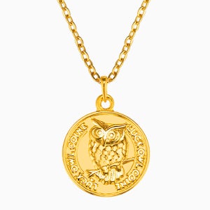 24K 벨라 순금 부엉이 코인 목걸이(3종택1)