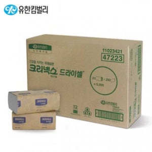 핸드타올 드라이셀 스탠다드 250매*20밴드(47223)