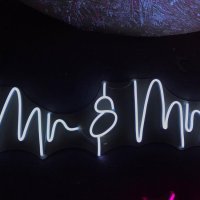 Mr & Mrs-사진 부스 장 네온 사인  웨딩 파티 장식 배경 장 led 사인