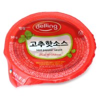 델링 델링 일회용 고추핫소스 한박스(30g x 100ea)