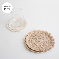 야나 DIY패키지 삼베 꽃잎 수세미 티코스터 sanghi knit