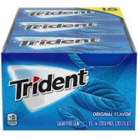 트라이던트 Trident 트리던트 오리지날 Flavor 슈가프리 껌 14pc 15팩 1개