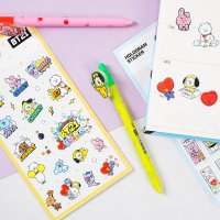 BT21 PVC 홀로그램 스티커