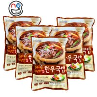 수라 한우국밥 600g x 5봉 얼큰한 해장국 소고기 국밥