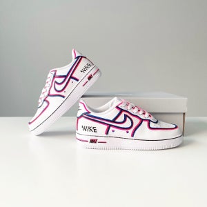 나이키 에어포스1 홀로그램 컬러 커스텀[정품신발포함], 스모끼(smoky)