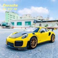 Maisto 1 24 포르쉐 911 GT2 RS 합금 자동차 모델 공예 장식 컬렉션 장난감 도구 선물