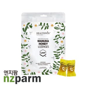 뉴질랜드 헬스윈 마누카허니 레몬맛 캔디 로젠지스 12개입 1개 Healthwin Maunka Honey Lozenges