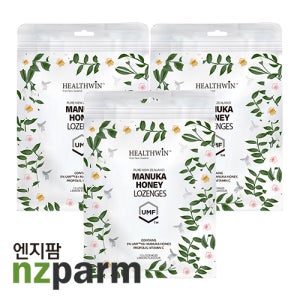 뉴질랜드 헬스윈 마누카허니 레몬맛 캔디 로젠지스 12개입 3개 Healthwin Maunka Honey Lozenges