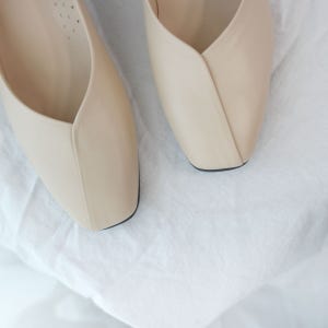 성수동수제화 발편한 V라인 펌프스 여성수제화 5cm, 쁨슈