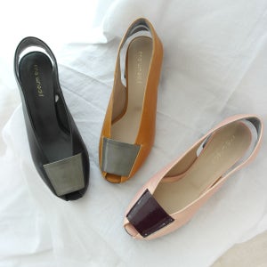 성수동수제화 토오픈슬링백 여성수제화 미들힐 5 cm , 쁨슈