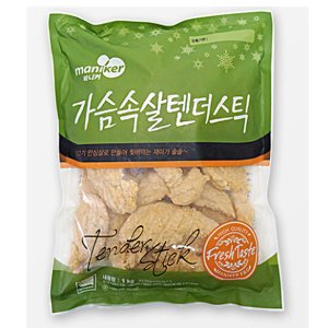 마니커에프앤지 마니커-가슴속살 치킨텐더1kg 부드러운 안심살을 통으로튀겨