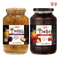 꽃샘 꿀 패션후르츠차 1KG 꿀대추차 1KG 2KG