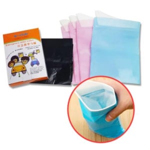 휴대용 소변 봉투 세트 소변기 일회용 주머니 야외 차안 실외