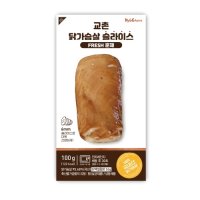 다영푸드 교촌 닭가슴살 슬라이스 FRESH 훈제 100g