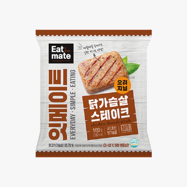 잇메이트 스팀 닭가슴살 혼합 100g X 15팩 / 냉동 추천 수비드