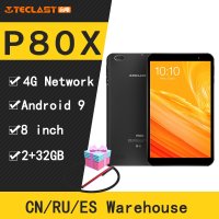 Teclast P80X 듀얼 카메라 태블릿 PC  안드로이드 9.0  SC9863A IMG GX6250 옥타코어  1.6GHz  2GB RAM  32GB ROM  8 인치  4G