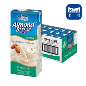 매일 아몬드브리즈 오리지널 190ml 24팩/식물성단백질/무료배송