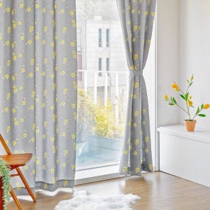 까르데코 옐로블라썸 긴창 그레이 암막커튼 1장