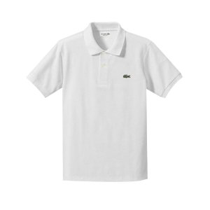 라코스테 베이직 피케 여성 키즈 아동 반팔티 폴로티 카라티 화이트 PJ2909-001
