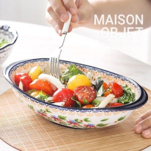 프라카 폴란드풍 도자기 타원 그라탕기(보트볼)