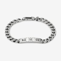 GUCCI GHOST CHAIN BRACELET IN SILVER