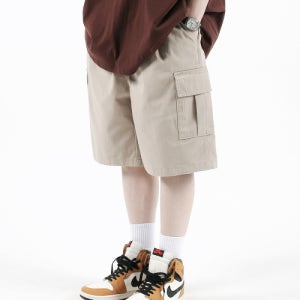 [모더먼트] [나일론버전추가] BDU 와이드 카고 반바지 [베이지] m21ss439