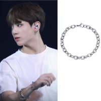 BTS 방탄 정국 st 소프트 타원 체인 남녀커플 써지컬스틸 팔찌 이서진 st