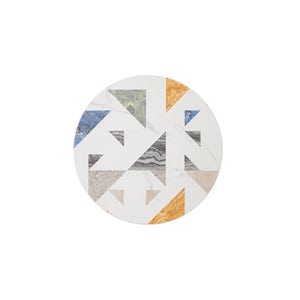 트레이 테라조 원형상판 거실 카페 인테리어 DIY EC