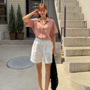 [누적판매1만장✨/여름필수템] 린넨롤업포켓반팔셔츠