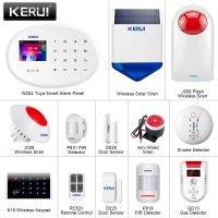 KERUI W204 DIY 경보 시스템 WIFI GSM 가정 안전 Tuya Smaty App 원격 Reminding 무선 PIR 동의 탐지 문 열려있는 경보