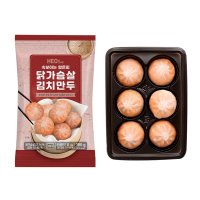 허닭 속보이는 얇은피 닭가슴살 김치만두 180g