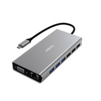 베이식스 USB 멀티허브 C타입 14in1 HDMI 맥북 이더넷