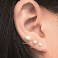 [티오유]  _[Silver925] LU172 Basic pearl earrings