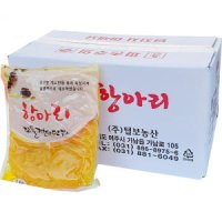 항아리 절단단무지 1kg-10개 국산 쫄깃 꼬들 슬라이스단무지