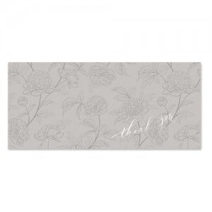 삼원 아트스퀘어 디자인봉투(ASE) 가로봉투 82x170mm 1봉 (2매입) - 플라워04 thank you - 편지봉투 돈봉투