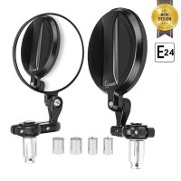 Motobycle Mirror EMARK 핸들바 엔드 미러 for Cafe Racer Nk400 CB1000R Z900 Z750 MT07 CB125R CBF125