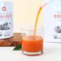 [김재식헬스푸드] 토마토 사과 당근즙 100ml 30팩 1박스