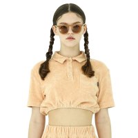 [어나더에이] Terry crop top[IVORY,PEACH,OLIVE]