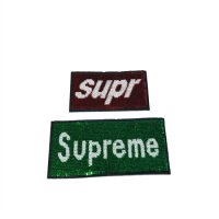 영화사 Supreme 스팽글 자수 와펜 패치 set 리폼