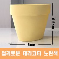 컬러 토분 화분 미니토분 다육이 테라코타 지름6cmX높이6 수입도매