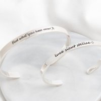 [종로공장] 실버 925 이니셜 각인 뱅글 팔찌 (Silver Initial lettering bangle bracelet) JN001B