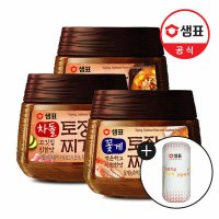 샘표 토장 찌개양념 꽃게 차돌 된장찌개 450g x3개 증 키친타올