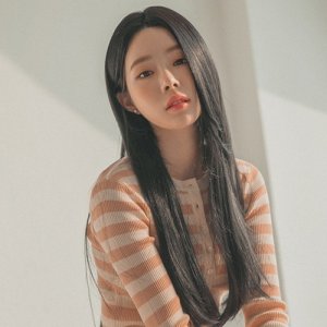 여성 레이스스킨 통가발 긴앞머리 롱 스트레이트(다크블랙)
