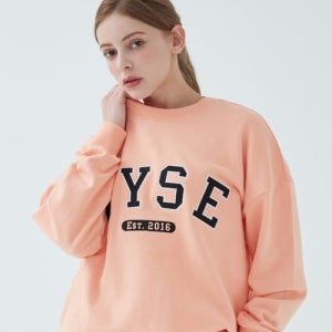 [와이즈] 컬리지로고 스웻셔츠 (네온 오렌지) WSB1STMT14NOG