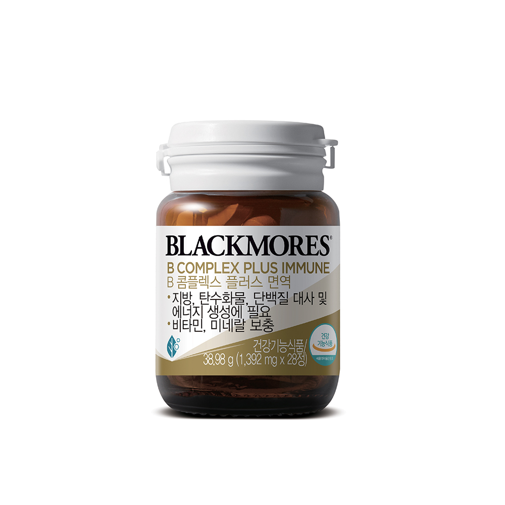 <b>블랙모어스</b> B콤플렉스 플러스 면역 1392mg x 28캡슐