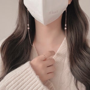 ❄️눈꽃 탄생석 마스크목걸이 💕 미니/로즈골드 발렌타인선물, 디어벨 (Dear, belle)