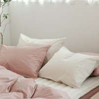 pigment cotton bedding - vintage pink