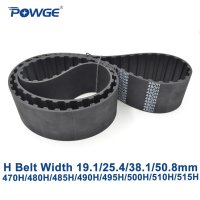 POWGE H 동기 타이밍 벨트  470  475H  480H  485H  490H  495H  500H  505H  510H  515H 폭  25.4 인치 고무 벨트  38.1m